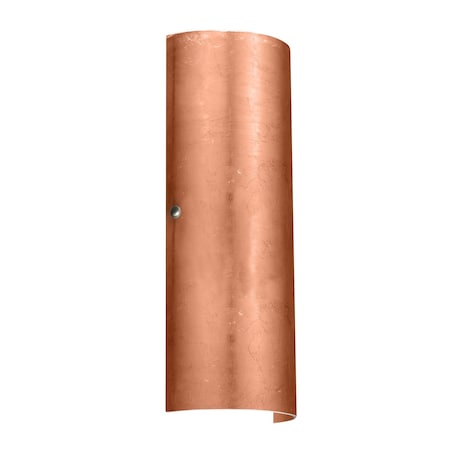 Besa Lighting Torre 18 Wall Sconce, Copper Foil, Satin Nickel Cap Finish, 2x8W LED 8193CF-LED-SN